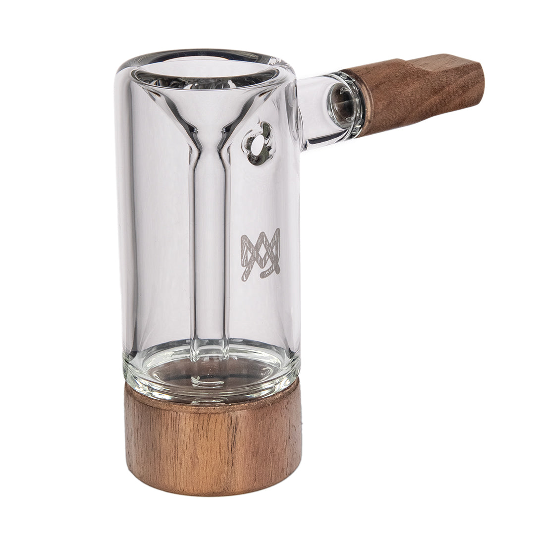 MJ Arsenal Steamboat Bubbler Alpine Series, wood and glass bubbler, hero shot