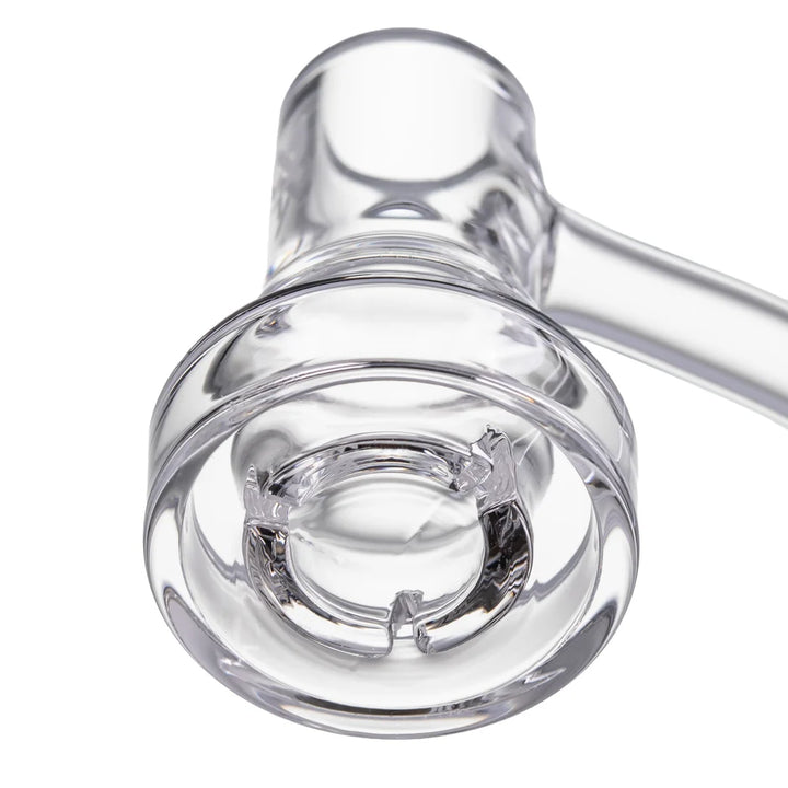 Underside of the MJ Arsenal Bubble Banger bucket, showing the full weld joint between bucket and neck