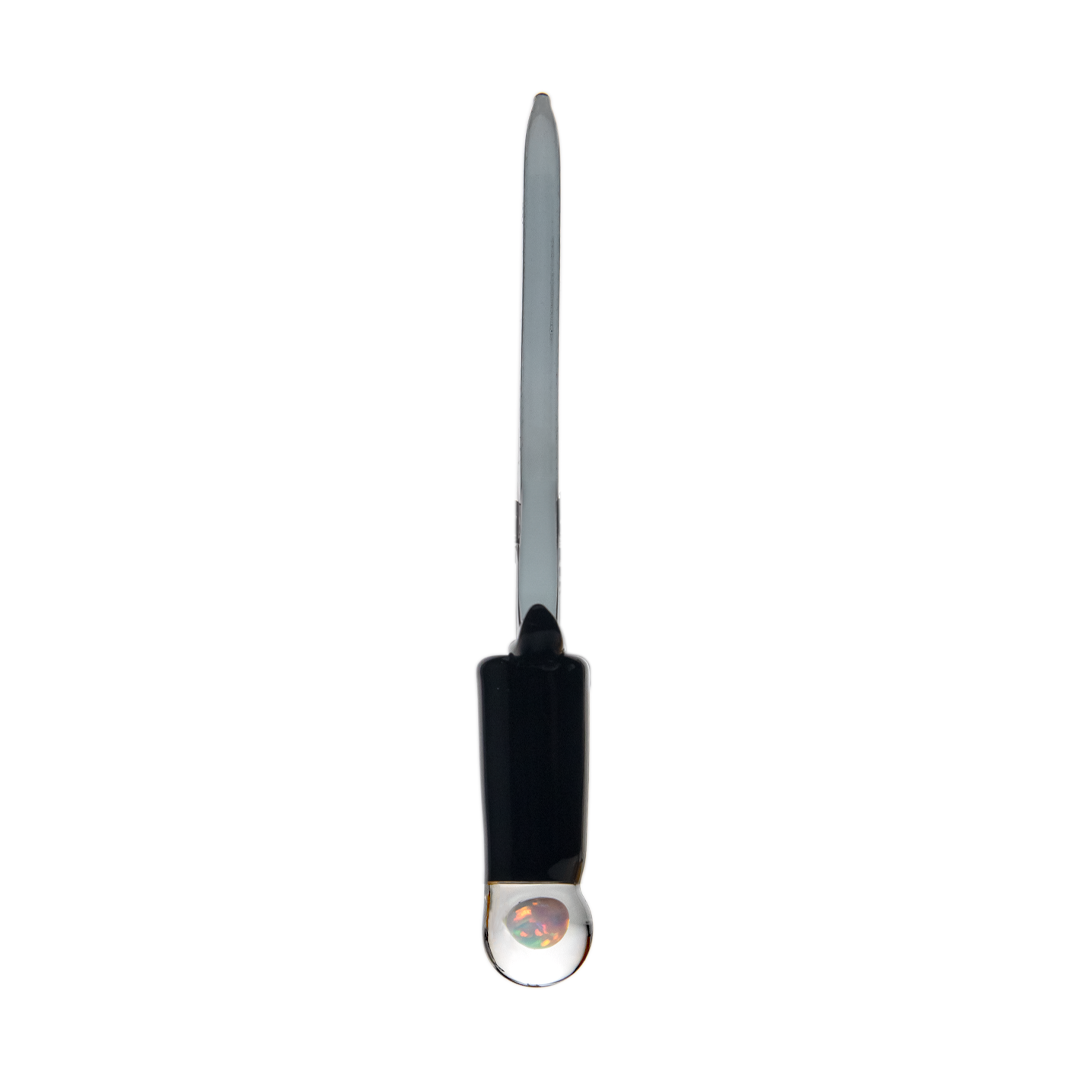 MJ Arsenal Excalibur glass dabber tool, side profile precision glass dab tool
