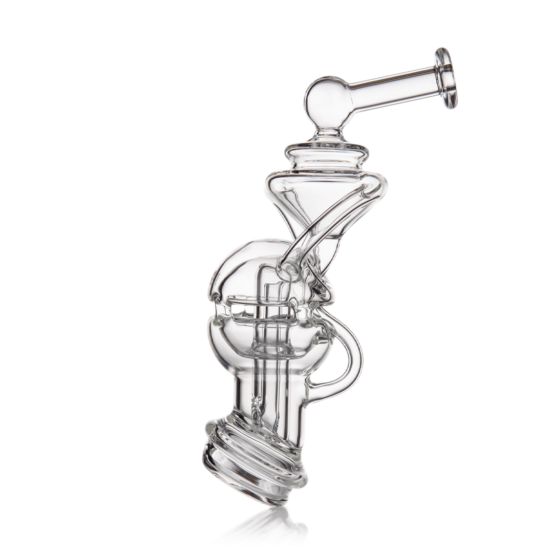 MJ Arsenal Fabcycler Puffco Peak Top — fab egg recycler glass top for Puffco Peak, hero shot