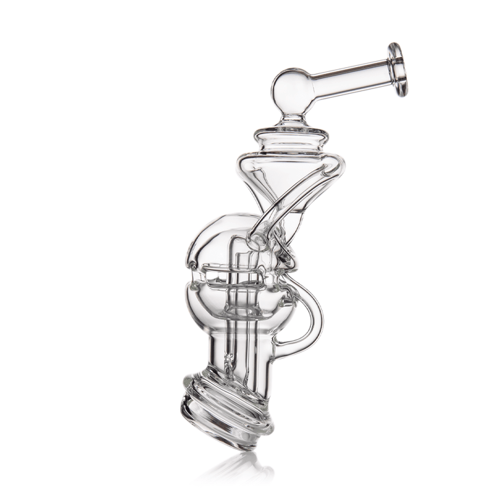 MJ Arsenal Fabcycler Puffco Peak Top — fab egg recycler glass top for Puffco Peak, hero shot