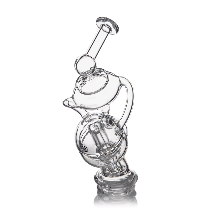 MJ Arsenal Fabcycler Puffco Peak Top — fab egg recycler glass top for Puffco Peak, side profile