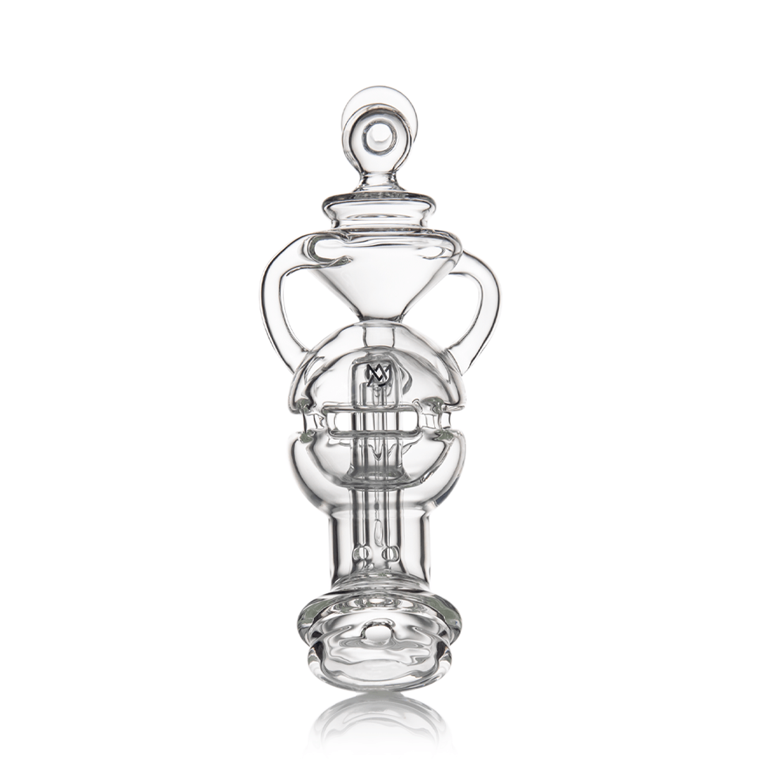 MJ Arsenal Fabcycler Puffco Peak Top — fab egg recycler glass top for Puffco Peak, percolator detail