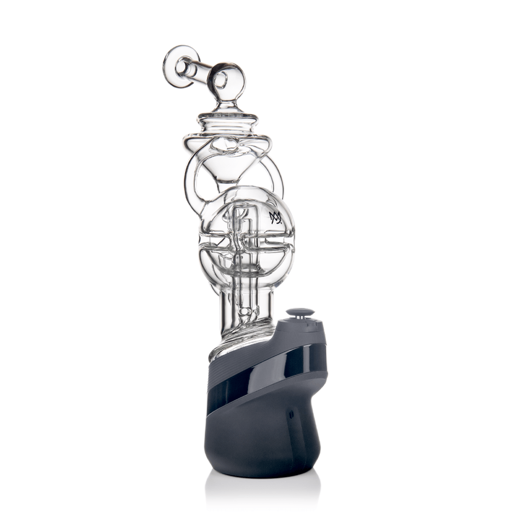 MJ Arsenal Fabcycler Puffco Peak Top — fab egg recycler glass top for Puffco Peak, recycler detail