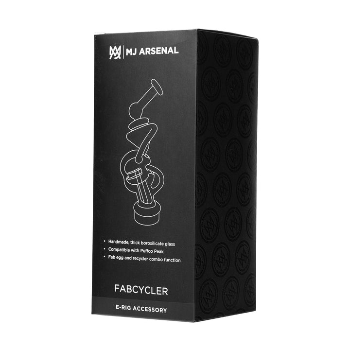 MJ Arsenal Fabcycler Puffco Peak Top — fab egg recycler glass top for Puffco Peak, glass detail