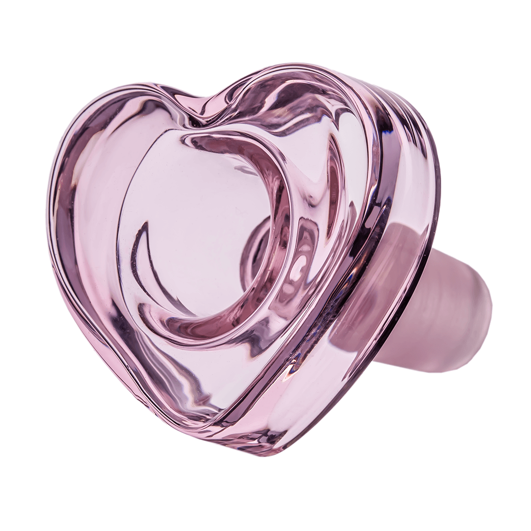 MJ Arsenal Heart Flower Bowl — heart-shaped flower bowl slide, side profile