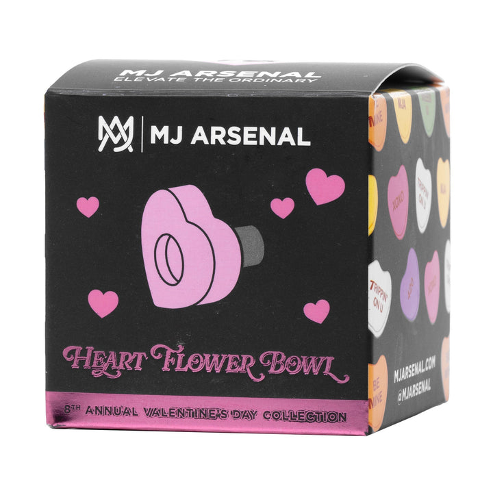 MJ Arsenal Heart Flower Bowl — heart-shaped flower bowl slide, bowl detail