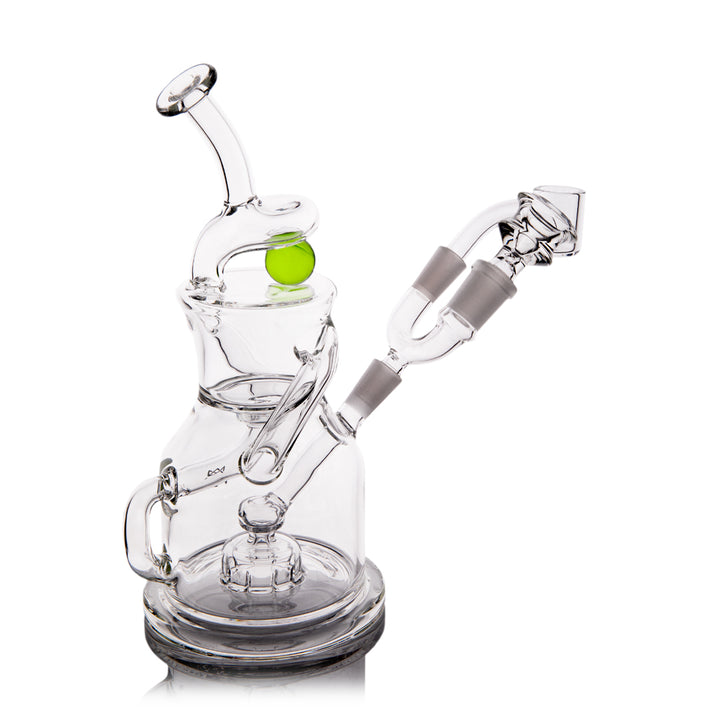 MJ Arsenal iLL-ien Dab Rig, Adam iLL collab front angle recycler glass design
