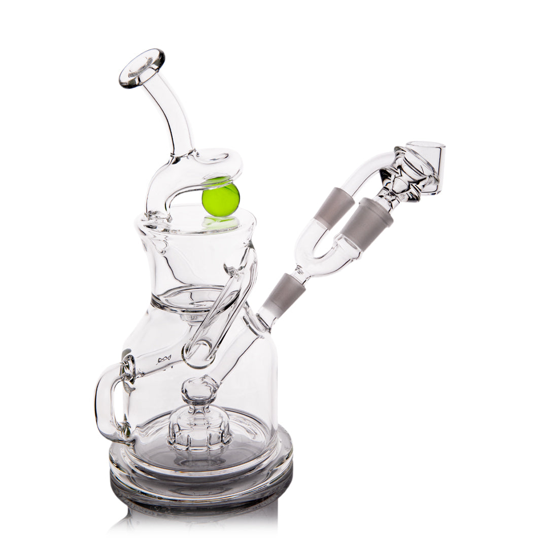 MJ Arsenal iLL-ien Dab Rig, Adam iLL collab front angle recycler glass design