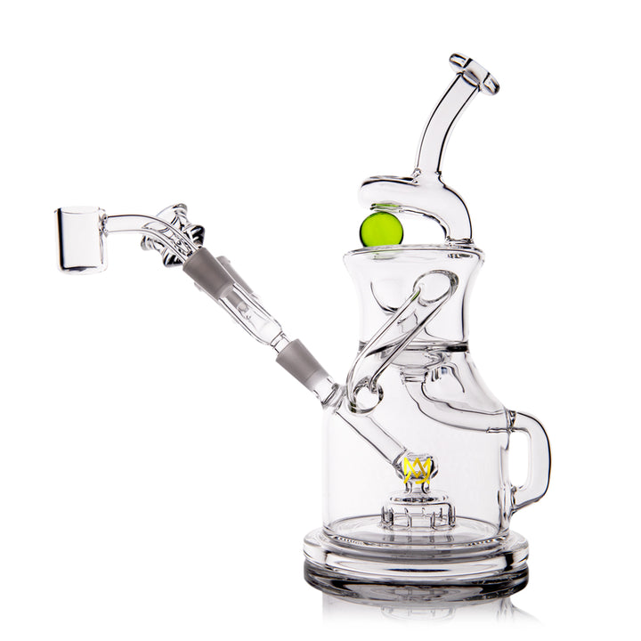 MJ Arsenal iLL-ien Dab Rig, Adam iLL collab side profile recycler arms and uptake