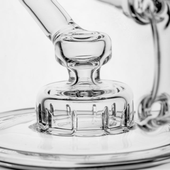 MJ Arsenal iLL-ien Dab Rig, Adam iLL collab close-up recycler intake and diffusion