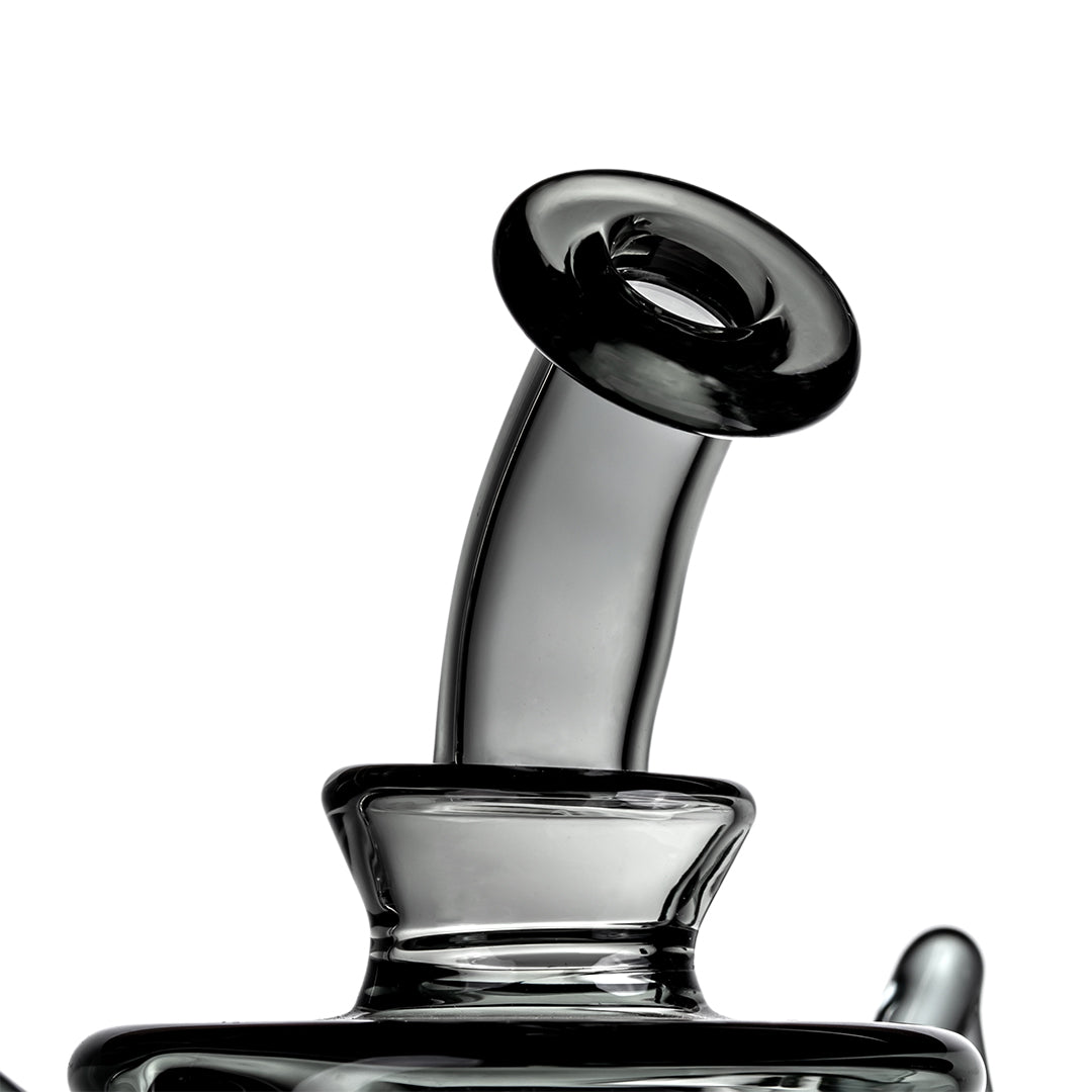 MJ Arsenal Nocturne Mini Dab Rig — glow-in-the-dark bat recycler, recycler detail