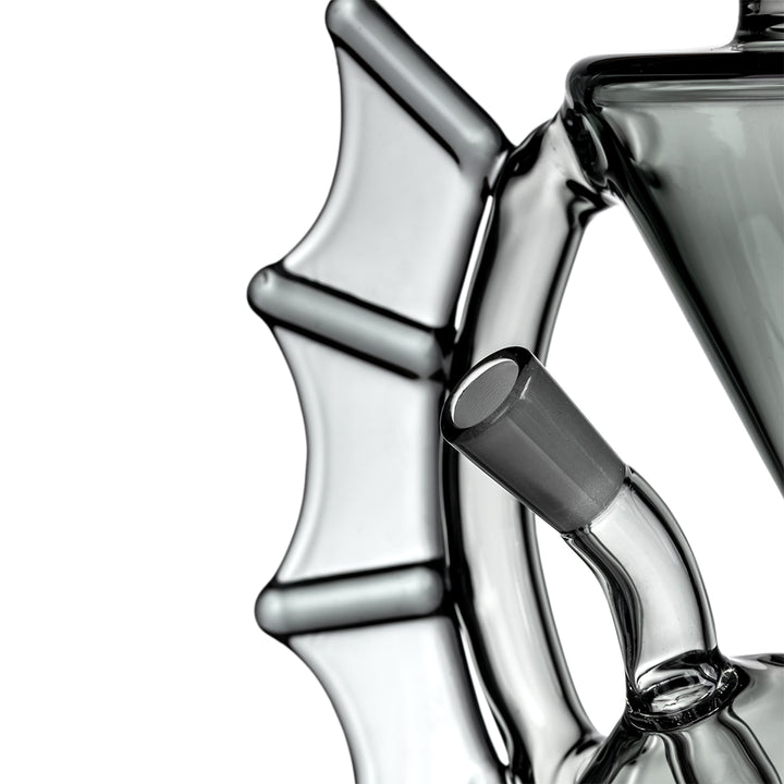 MJ Arsenal Nocturne Mini Dab Rig — glow-in-the-dark bat recycler, top-down view