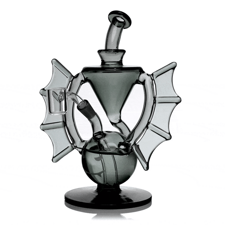 MJ Arsenal Nocturne Mini Dab Rig – Glow-in-the-Dark Bat Recycler