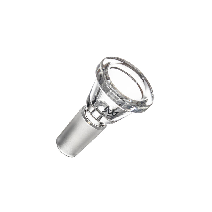 MJ Arsenal Piston Gravity Bong 14mm glass slide, angled view of the bowl.