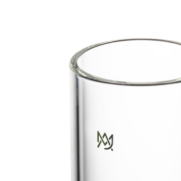 MJ Arsenal Piston Gravity Bong outer shell detail showing the borosilicate glass wall.