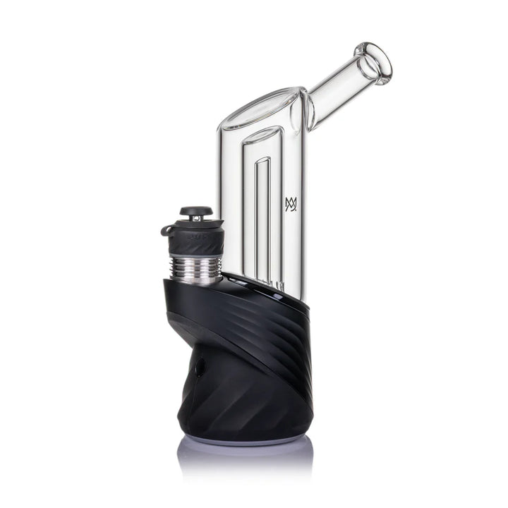 MJ Arsenal Plateau Peak Top Layered Glass for Puffco Peak — Plateau attachment on Puffco Peak full setup