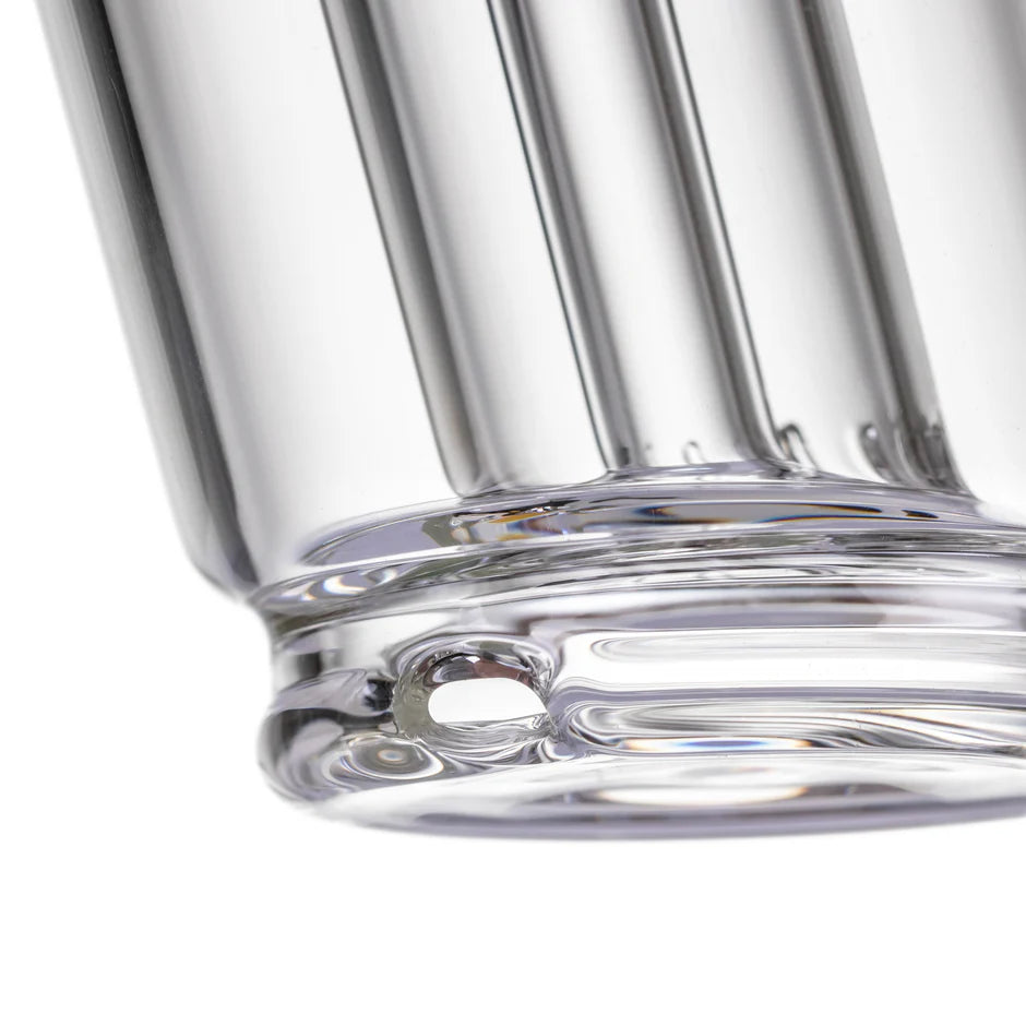 MJ Arsenal Plateau Peak Top Layered Glass for Puffco Peak — Plateau attachment angled view