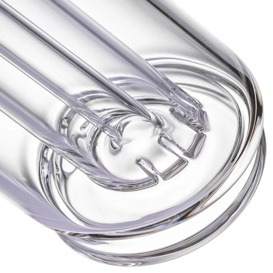 MJ Arsenal Plateau Peak Top Layered Glass for Puffco Peak — Plateau attachment installed on Puffco Peak