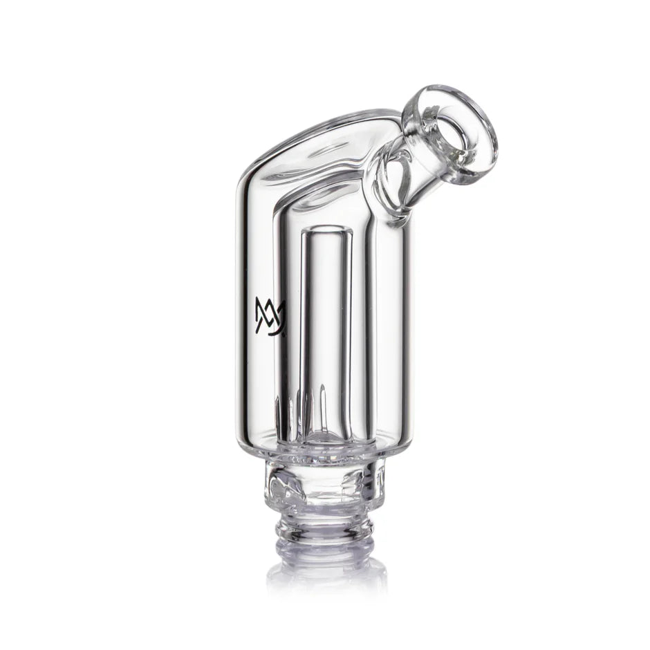 MJ Arsenal Plateau Pivot Top Layered Glass for Puffco Pivot — Plateau pivot attachment side profile view
