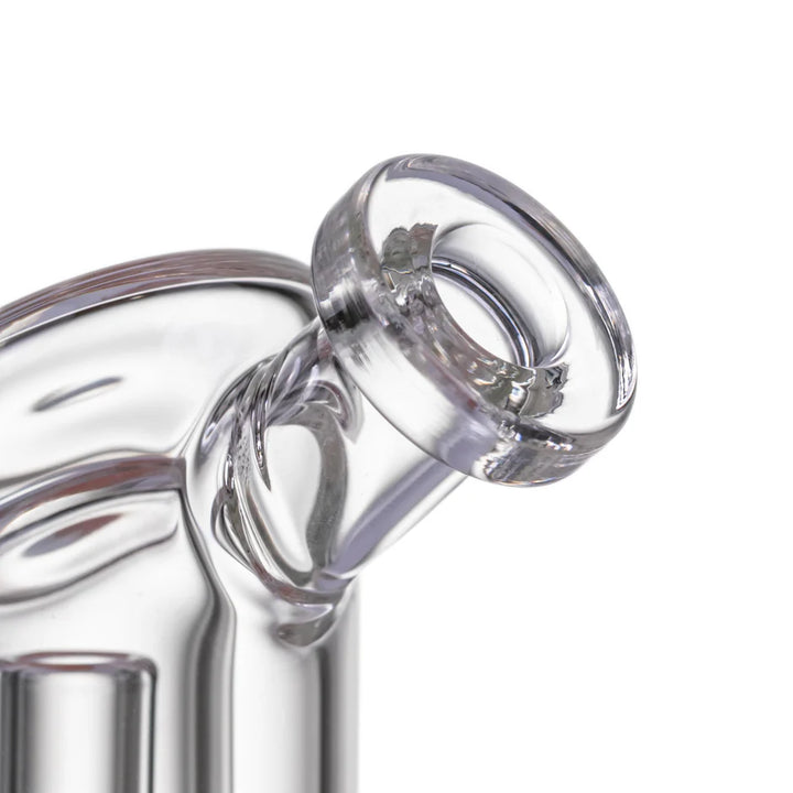 MJ Arsenal Plateau Pivot Top Layered Glass for Puffco Pivot — Plateau pivot attachment top-down view of mouthpiece