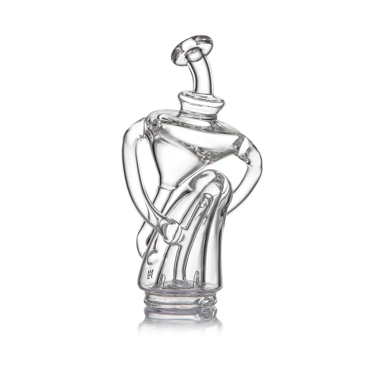 MJ Arsenal Tempest Peak attachment standalone glass view showing sculpted recycler structure and mouthpiece