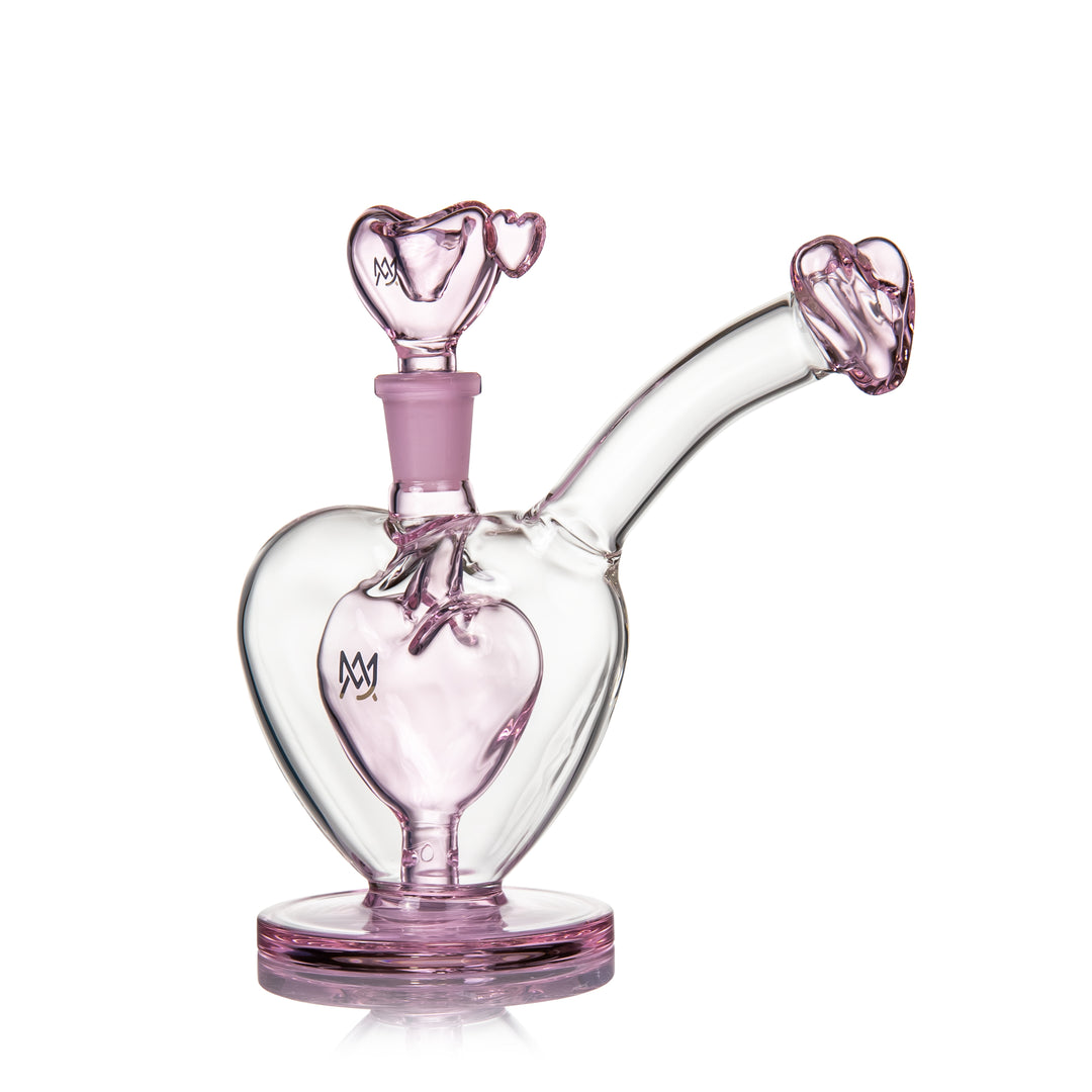 MJ Arsenal Sonnet Bubbler alternate angle showing heart chamber profile and fixed downstem airflow path
