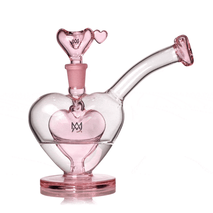 MJ Arsenal Sonnet Bubbler bubbling gif showing active water filtration and smooth pull performance