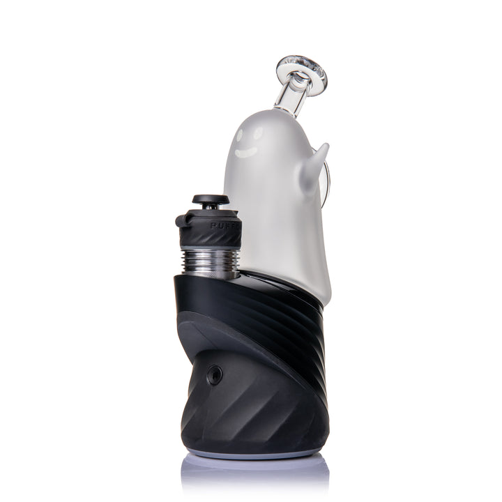 MJ Arsenal Specter Peak Top fitted on a black Puffco Peak, shown from the back