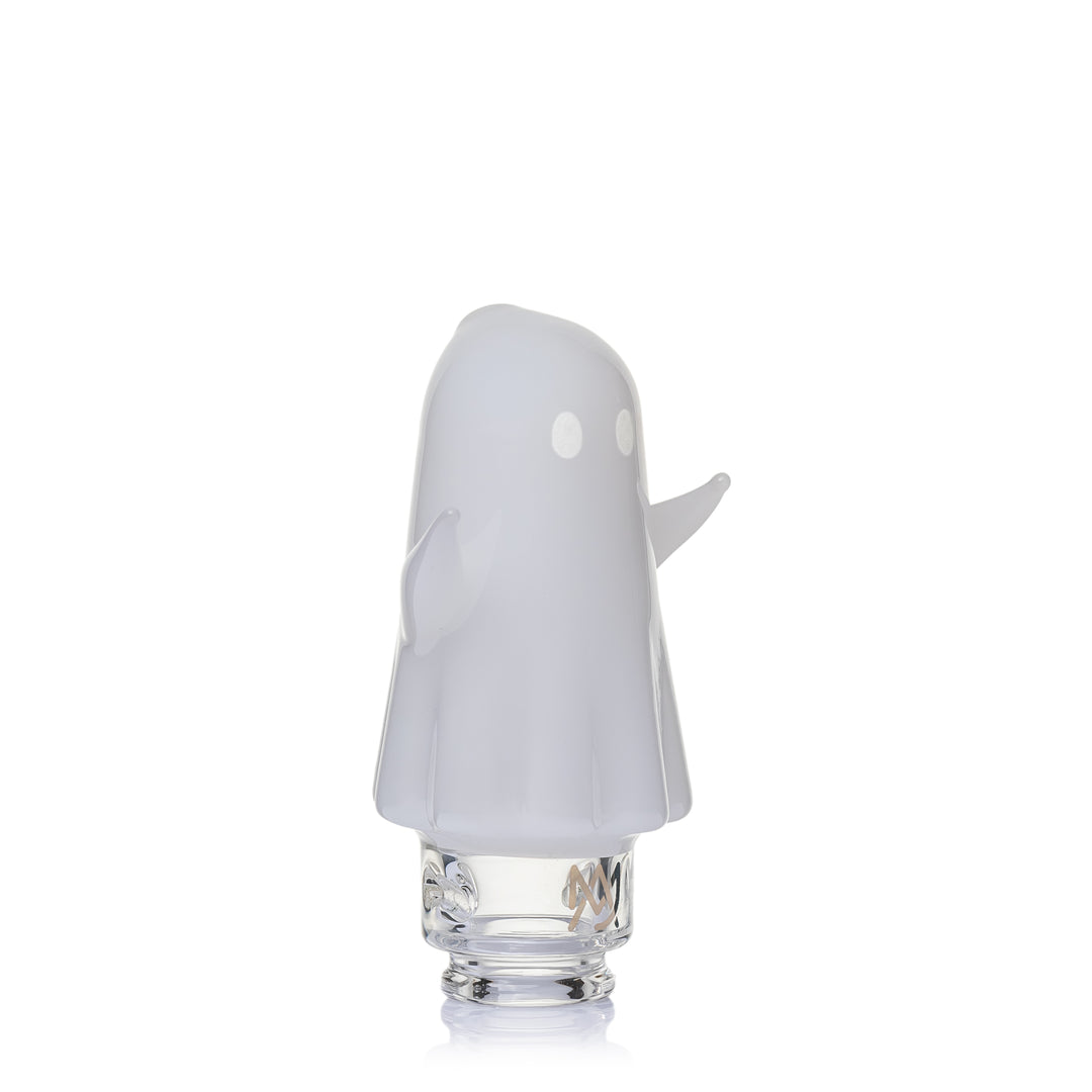 MJ Arsenal Specter Pivot Top from the rear, showing the frosted finish across the whole body and the stubby glass arms