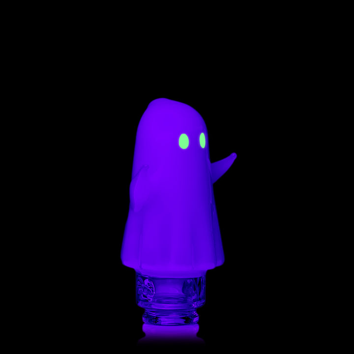 MJ Arsenal Specter Pivot Top under black light, side view