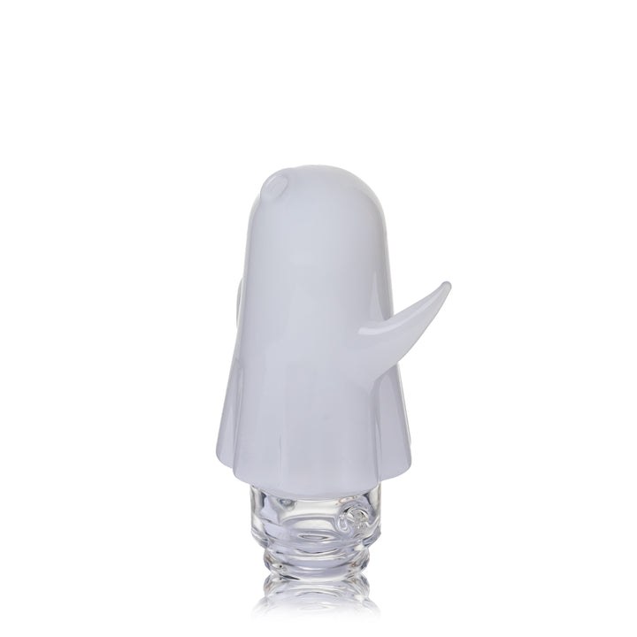 MJ Arsenal Specter Pivot Top rear three-quarter view, the frosted ghost body with one arm raised