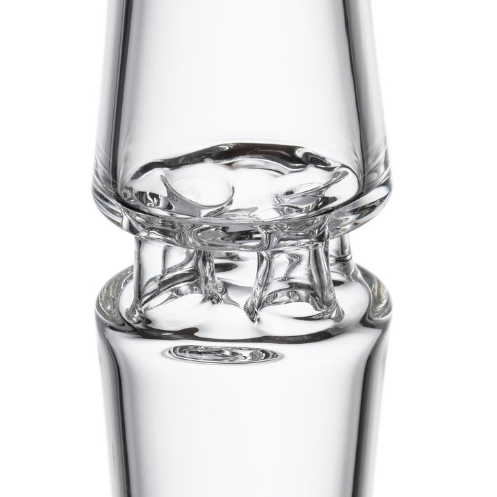 MJ Arsenal Spire Bong, flared 4-tube water return rim detail