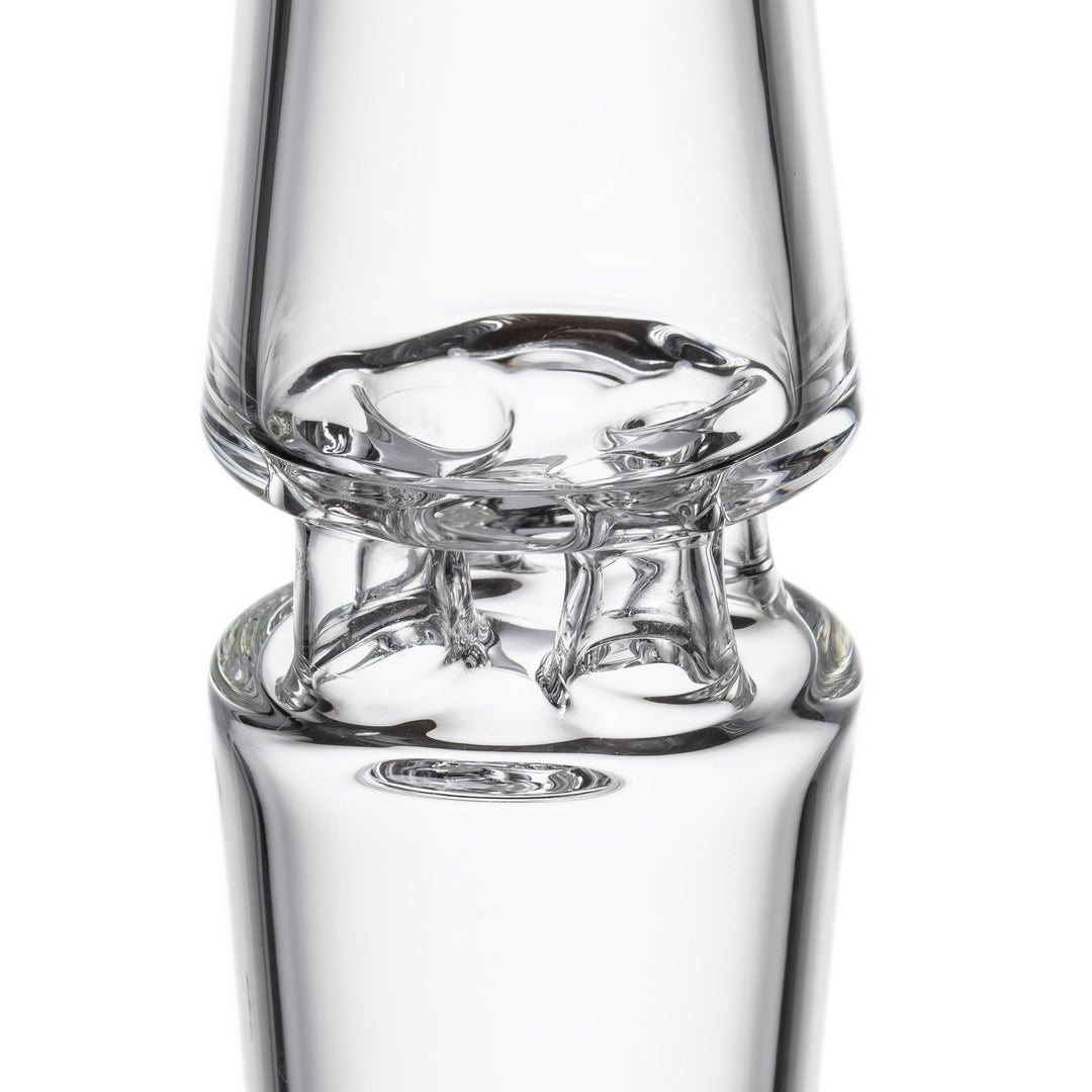 MJ Arsenal Spire Bong, flared 4-tube water return rim detail