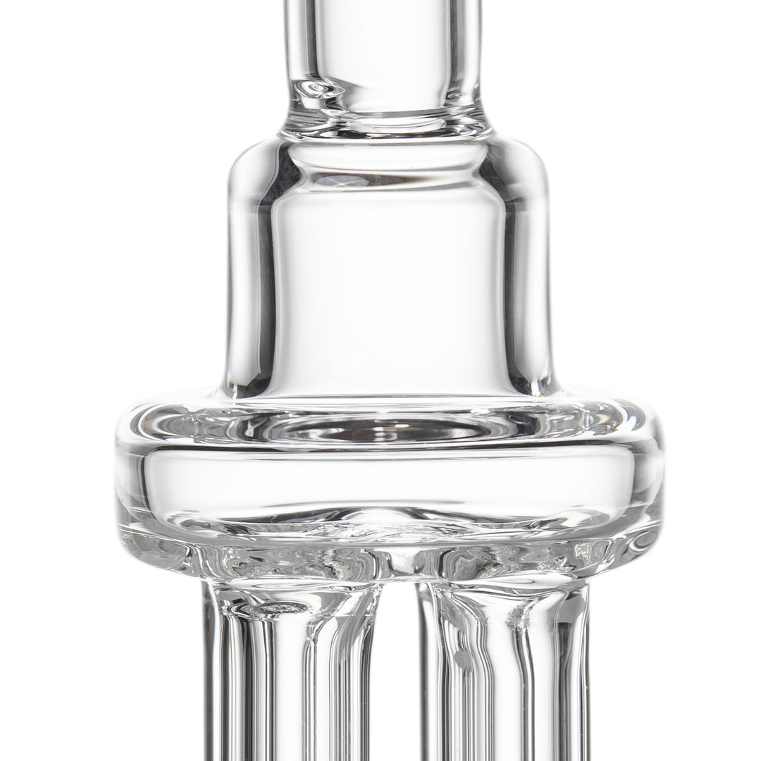 MJ Arsenal Tetra Hand Pipe — close-up of the neck where the pillar body meets the mouthpiece