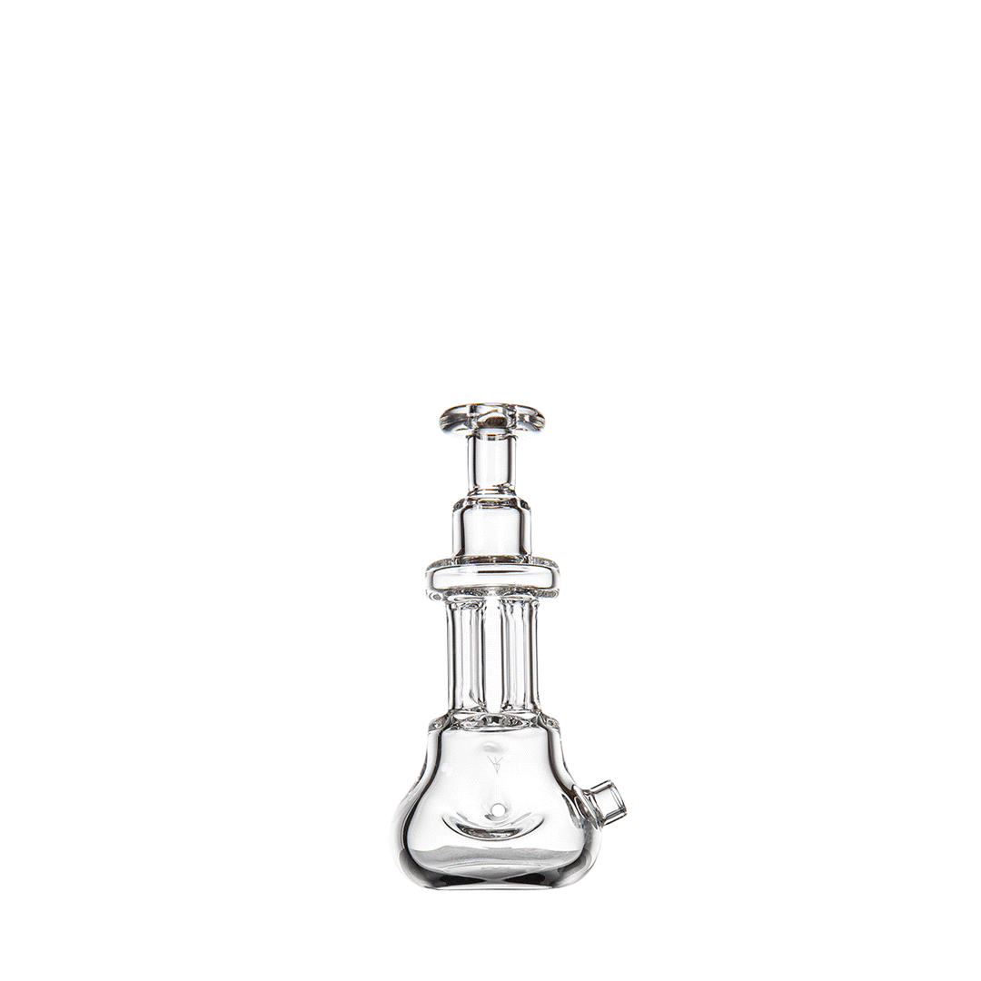 MJ Arsenal Tetra Hand Pipe — 360-degree rotating animation showing the four-column body from every angle
