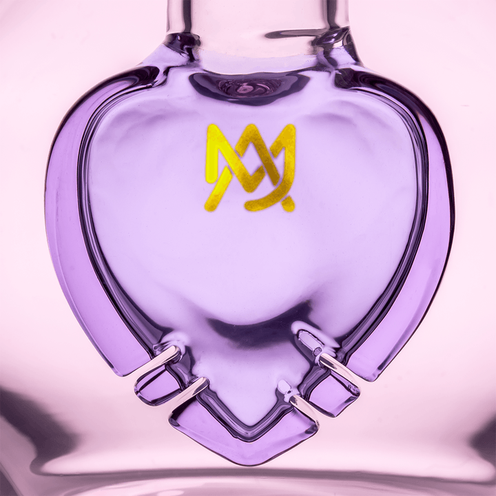 MJ Arsenal The Affectionery Bubbler — candy-themed glass bubbler, top-down view