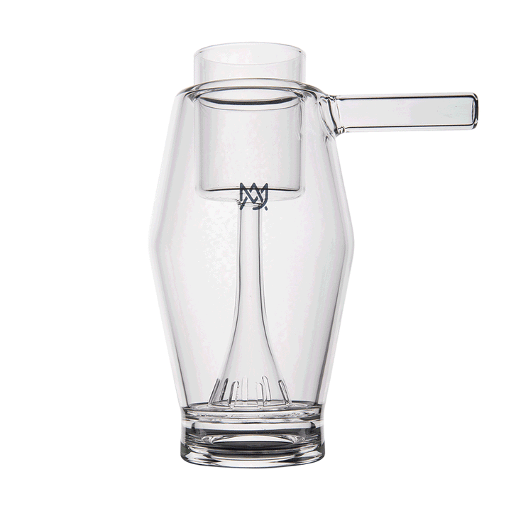 MJ Arsenal Proxy Bubbler — 360-degree rotating animation showing the full borosilicate glass form