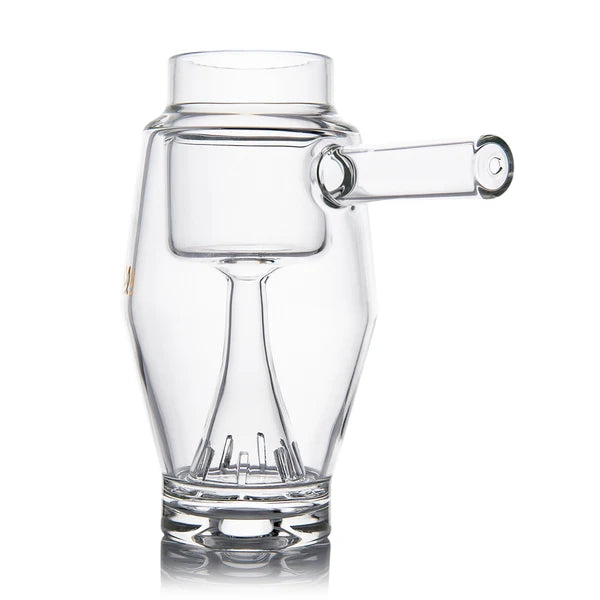MJ Arsenal Proxy Bubbler Mini — angled back view showing the base-connected percolator