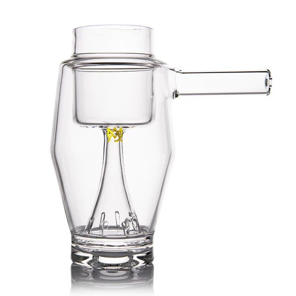 MJ Arsenal Proxy Bubbler Mini — right side view of the compact 4.5-inch borosilicate water attachment for the Puffco Proxy (Proxy device sold separately)