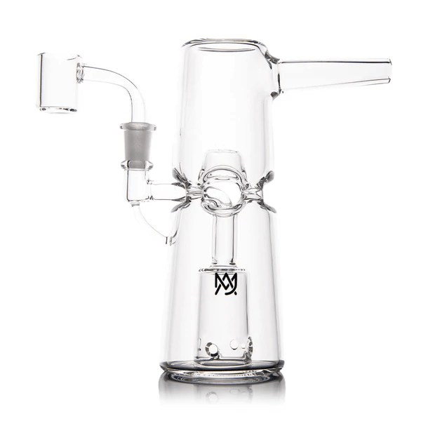 MJ Arsenal Turret Mini Dab Rig — fab egg percolator mini rig, side view