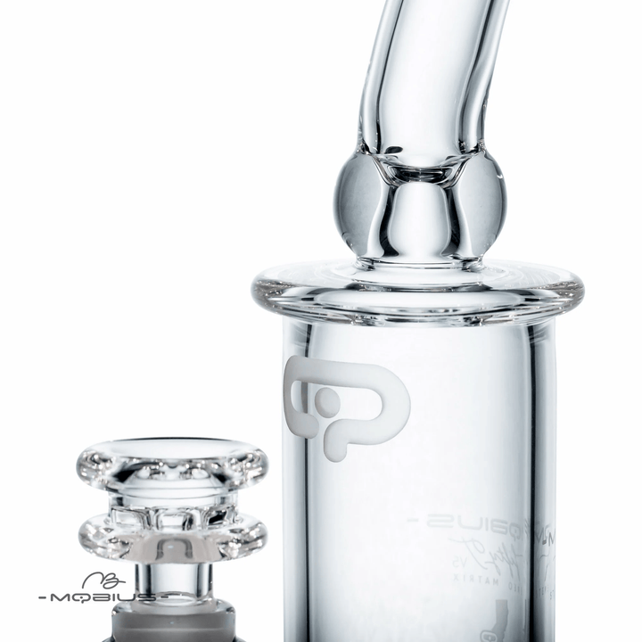 Mobius Glass 50T V5 Stereo Matrix — stereo matrix perc bong, joint detail