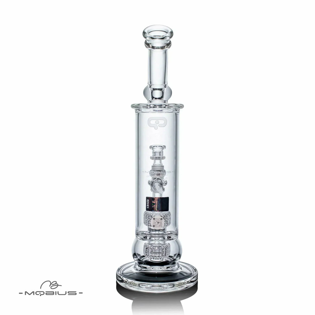 Mobius Glass 60T V5 Stereo Matrix — stereo matrix perc bong, percolator detail