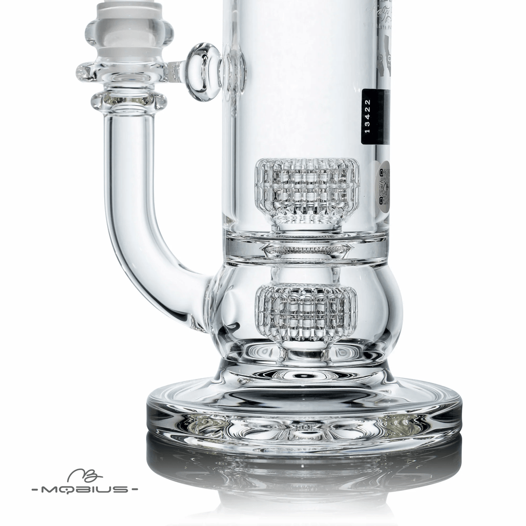 Mobius Glass 60T V5 Stereo Matrix — stereo matrix perc bong, front view