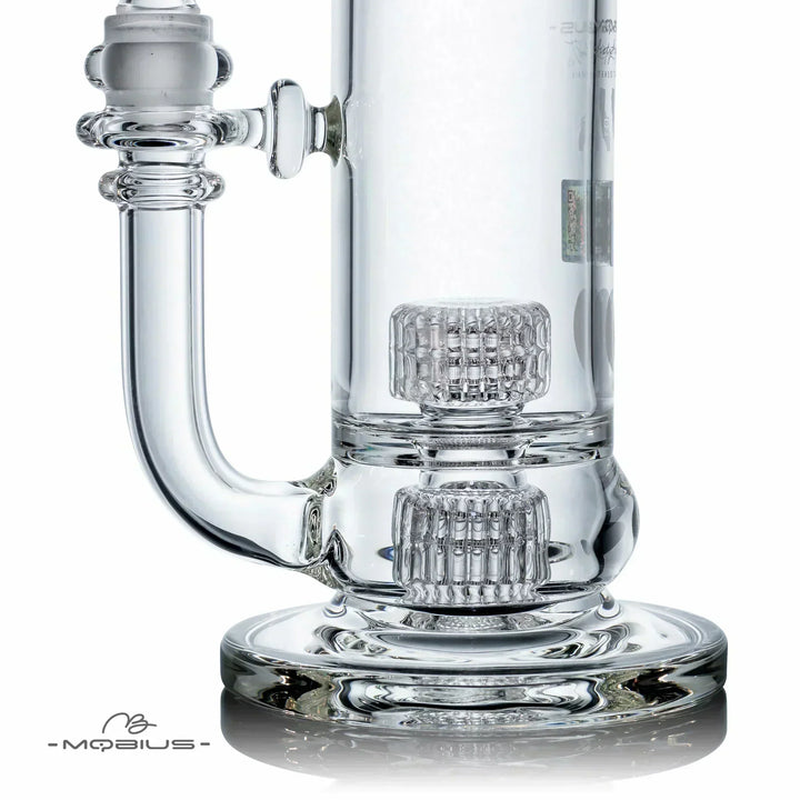 Mobius Glass 65T V5 Stereo Matrix — stereo matrix perc bong, back view