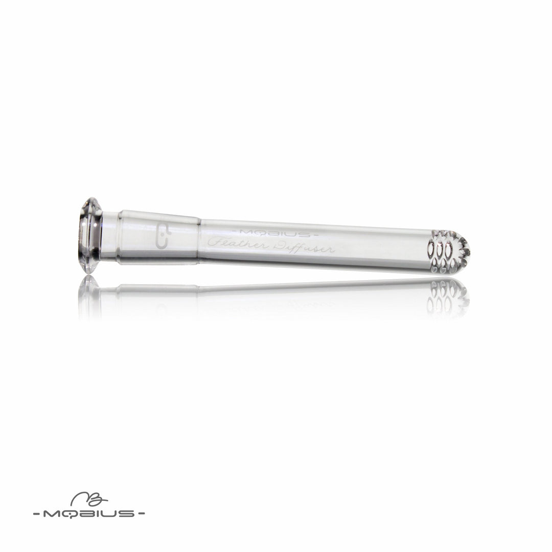 Mobius Feather Diffuser Downstem 4.5 inch glass downstem