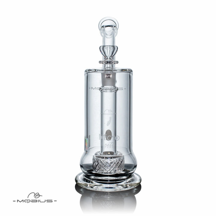 Mobius Glass Micro Reti V3 bubbler bong — Micro Reti V3 shown from alternate angle