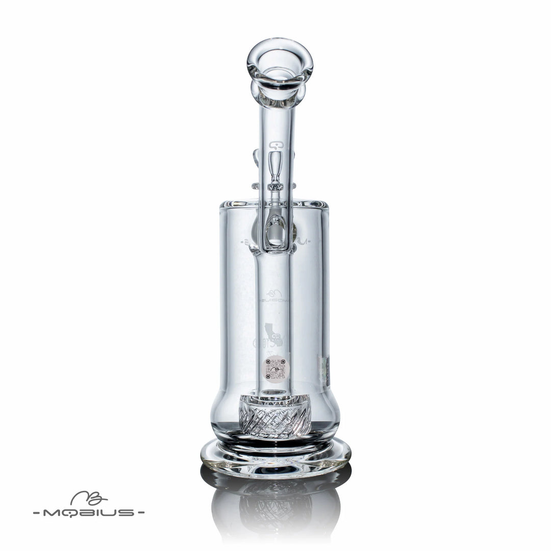 Mobius Glass Micro Reti V3 bubbler bong — Micro Reti V3 side profile