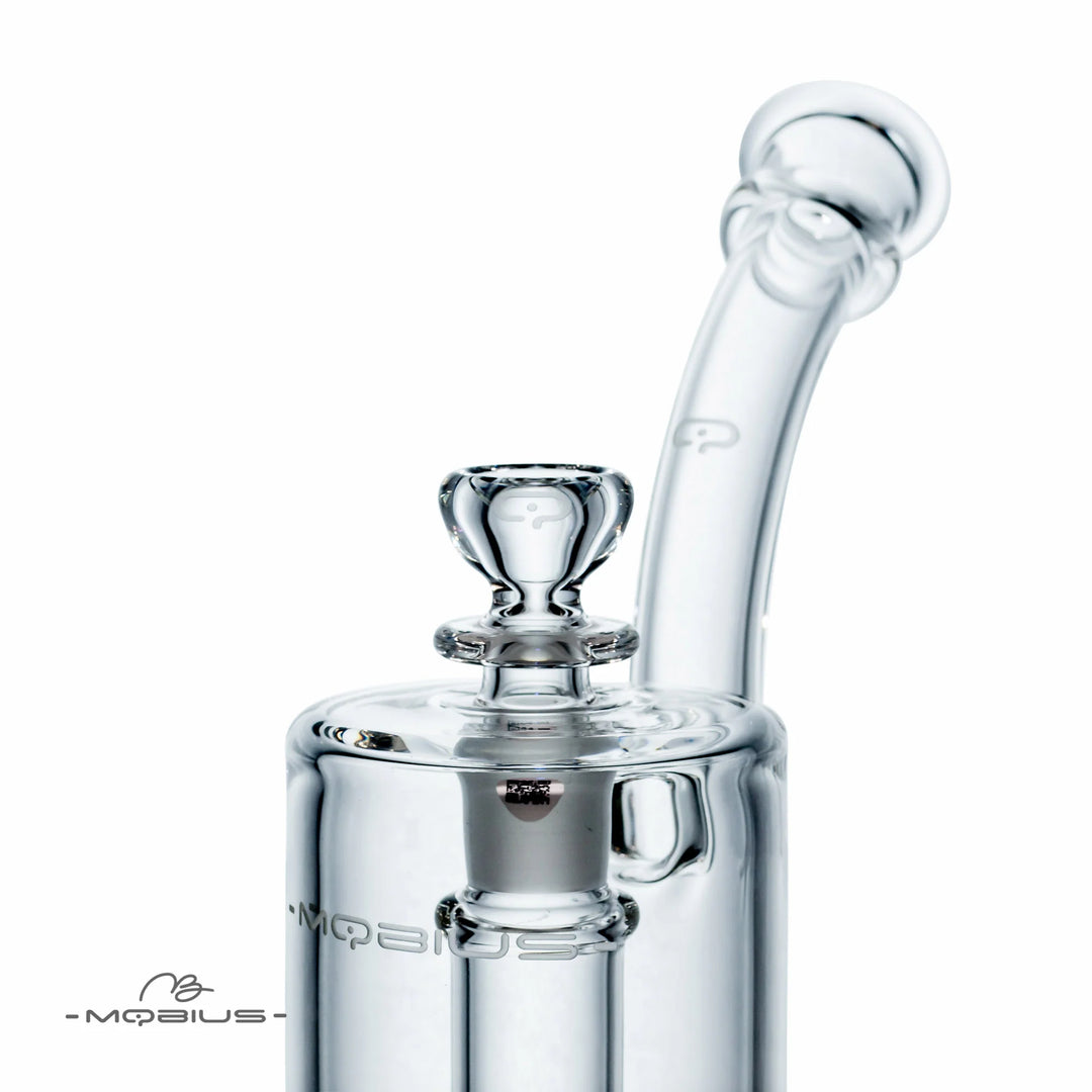 Mobius Glass Micro Reti V3 bubbler bong — Micro Reti V3 base detail view