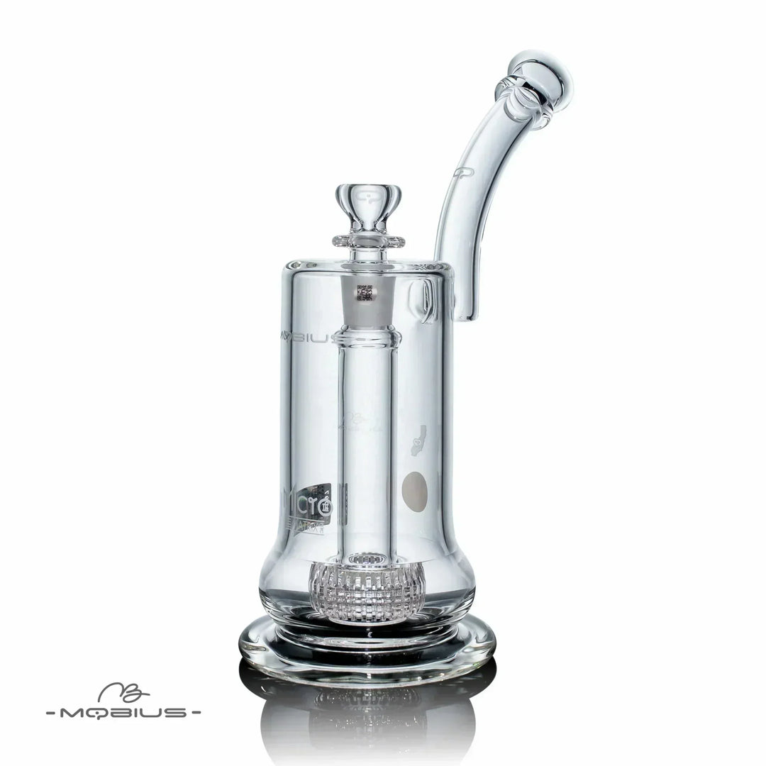 Mobius Glass Micro V3 Matrix — micro matrix perc bubbler, hero shot